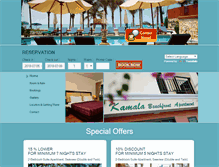 Tablet Screenshot of kamala-beachfrontapartment.com